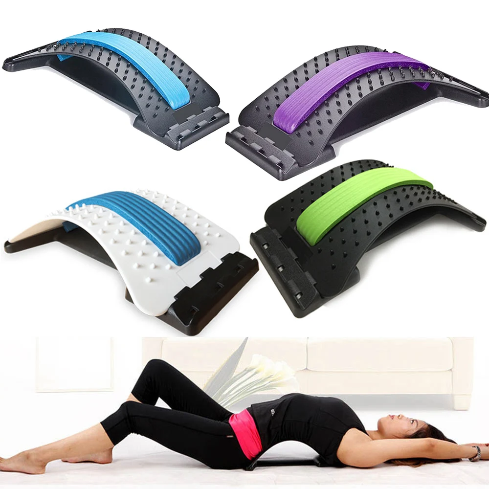 

Unisex Back Magic Stretcher Lower Upper Back Pain Relief Lumbar Stretching Posture Corrector Office Chair Fitness Lumbar Support