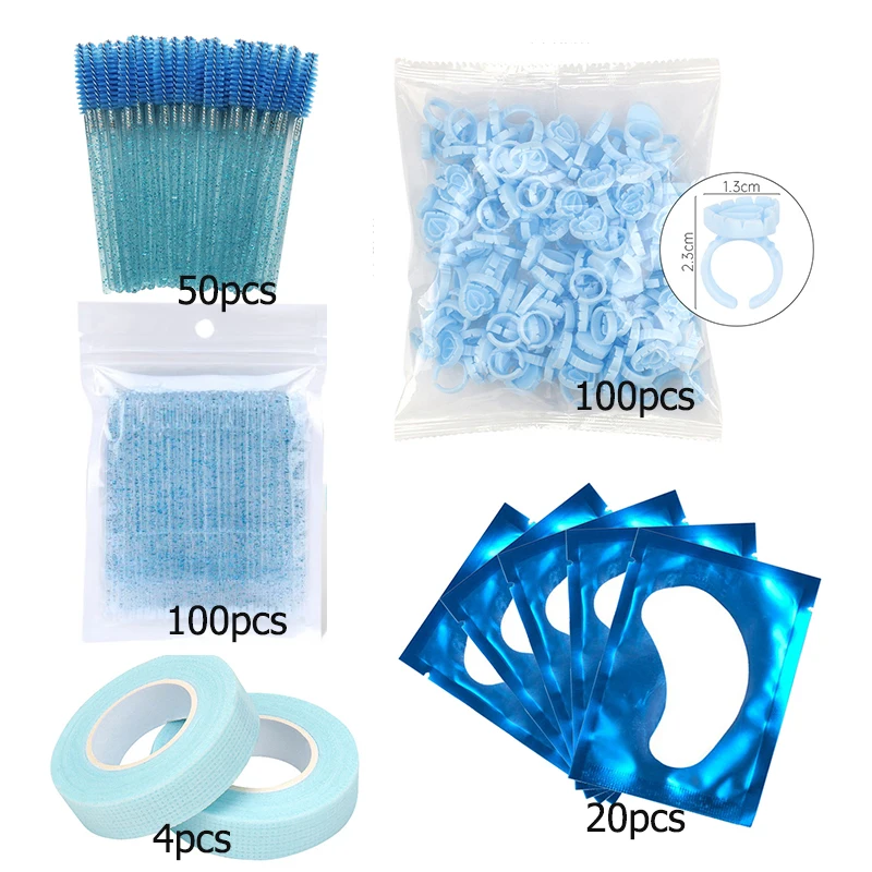 Патчи под глаза для наращивания ресниц блестящая мини-тушь палочка расческа