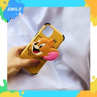 lovely stand holder phone case for iphone13 12 11pro xsmax 8plus se2020 7plus xr shockproof imd cover skinny capa protection