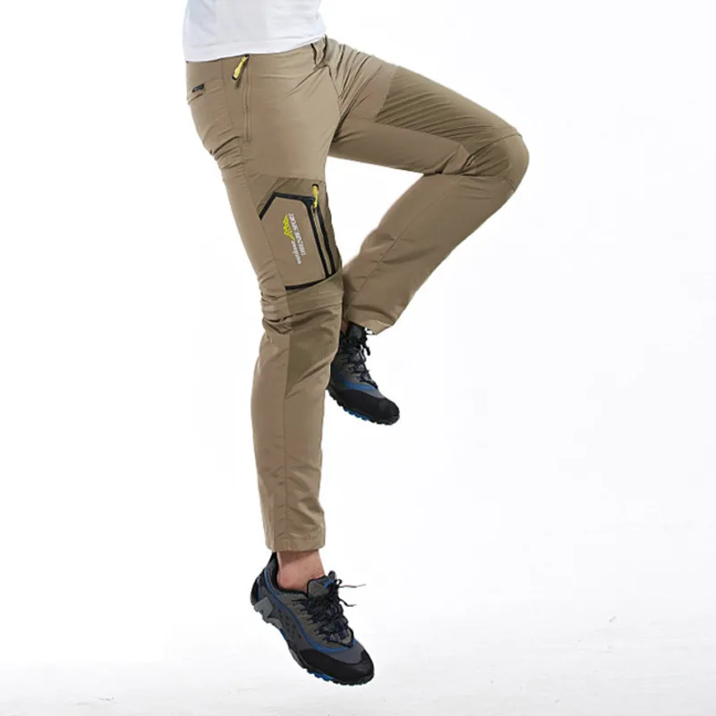 

Spring Summer Men Trousers Fashion Quick-drying Outdoors Sport Detachable Pants Men Casual Pants Hiking Climbing Cargo Pants