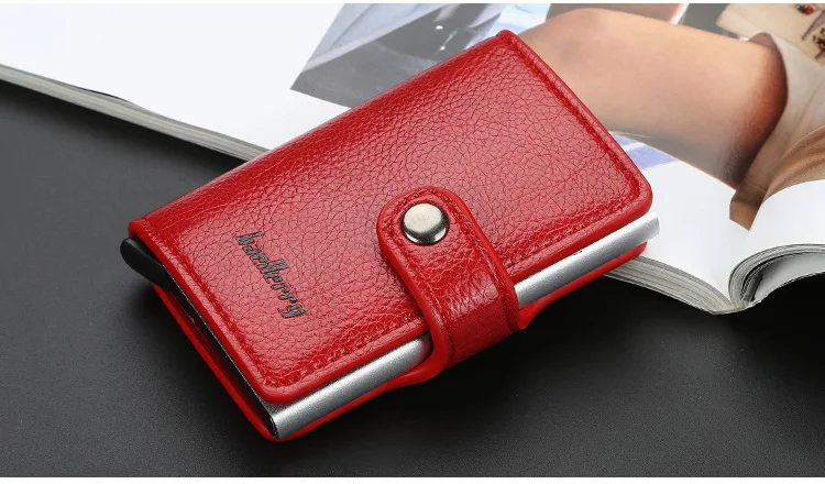 Новинка, Rfid держатель для карт, мужские кошельки, сумка для денег, мужская, Ретро стиль, 6 цветов, короткий кошелек,, маленькие кожаные тонкие кошельки, Мини кошельки, тонкие