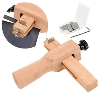 wooden strip cutter adjustable leather strap cutter leather tools hand cutting tool leather craft strip belt maker