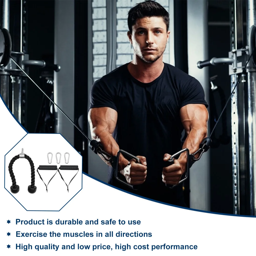 

1 set of Muscle Exercising Handle Rope Muscle Strength Training Tool