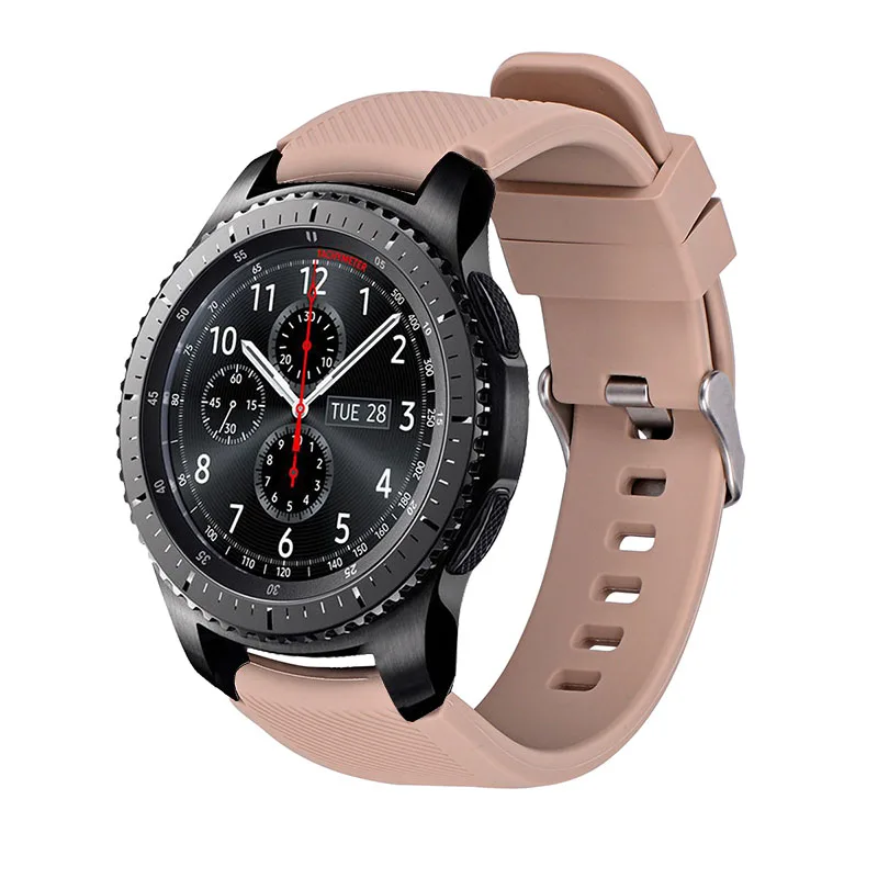 Ремешок силиконовый для Galaxy Watch 46 мм 42 спортивный браслет Samsung Gear S3 Frontier/Classic active 2