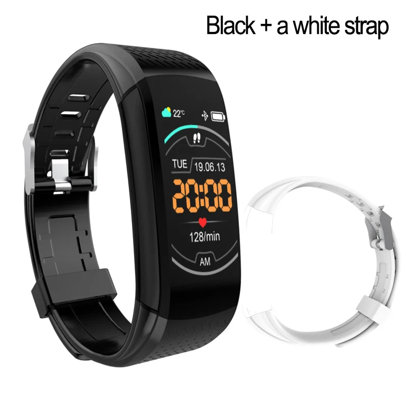 C8 a white strap Фитнес браслет часы для мужчин и женщин кровяное давление шагомер водонепроницаемый смарт-браслет монитор сердечного ритма браслет для Xiaomi iphone - Цвет: C8 a white strap