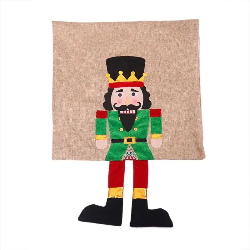 

2pcs Walnut Soldier Cushion Cover Throw Sofa Pillow Case Christmas Home Decor E7CB