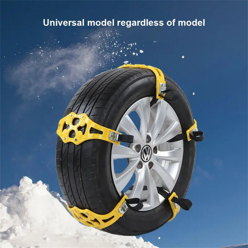 

Winter Roadway Safety Tire Snow Tyre Emergency TPU Chain Tool Accessories Car Tire Wheels Snow Chains 8pcs/set 1pcs/set