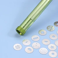 stainless steel extrusion discs clay tool sugar paste extruder sculpture tools cake sculpture polymer clay extruder