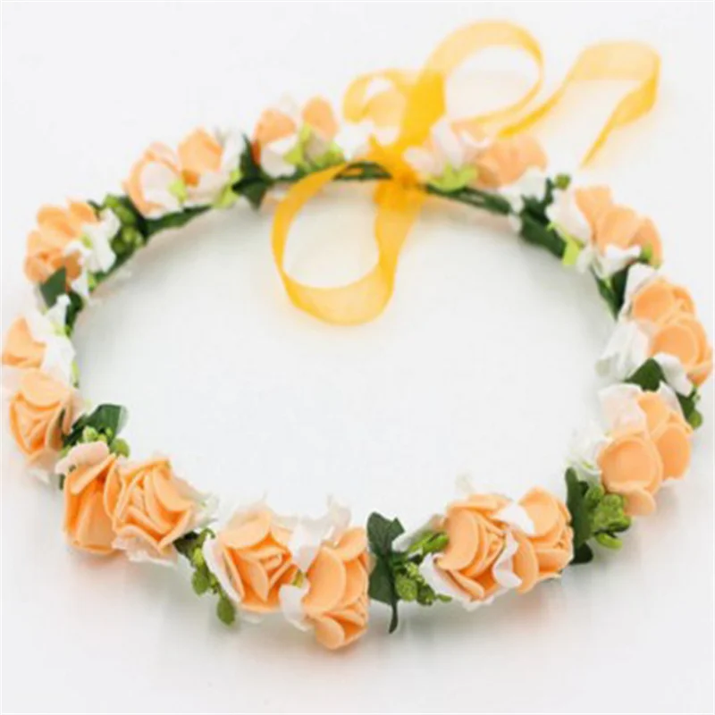 1 шт. Женская Очаровательная тиара с цветами свадебные цветочные повязки на