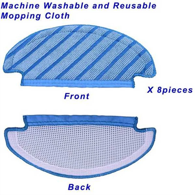 

Replacement Vacuums Mop Cloths Cleaning Pads for Ecovacs DEEBOT OZMO T8 AIVI T8 Series Robot Vacuum Cleaner Parts