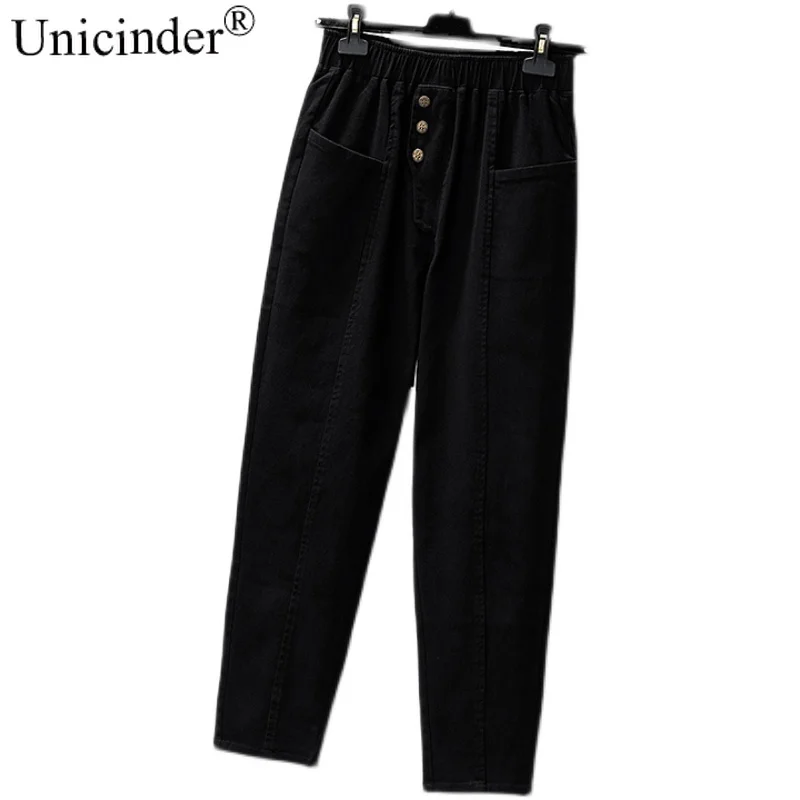 

Unicinder Woman Plus Size Ladies' Spring New Overalls Women Show Thin Loose Slacks Harlan Joker Torre Pants