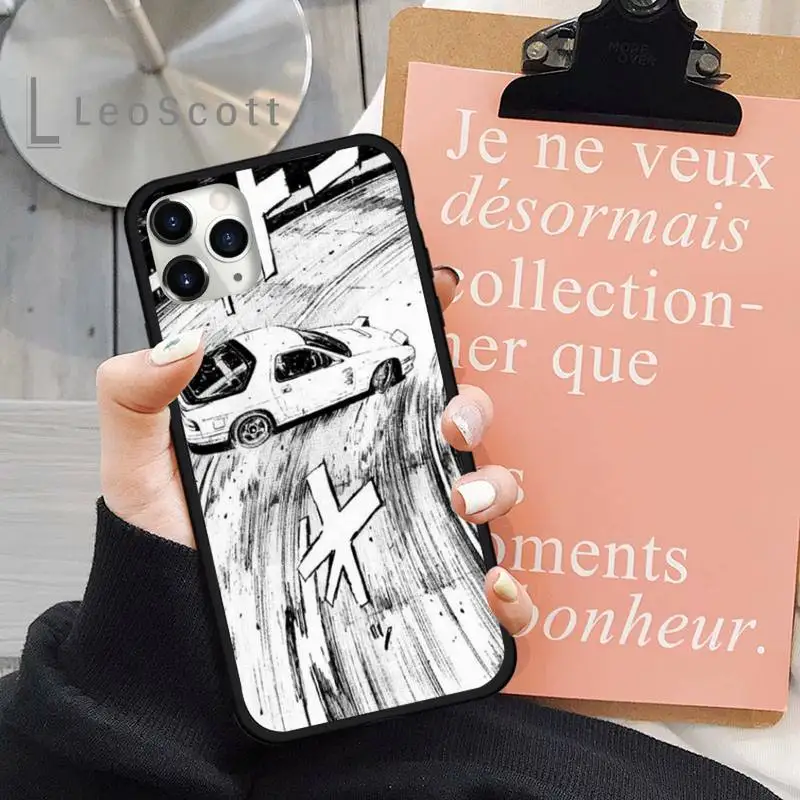 

Cartoon initial d JDM Drift Phone Case for iPhone 11 12 mini pro XS MAX 8 7 6 6S Plus X 5S SE 2020 XR
