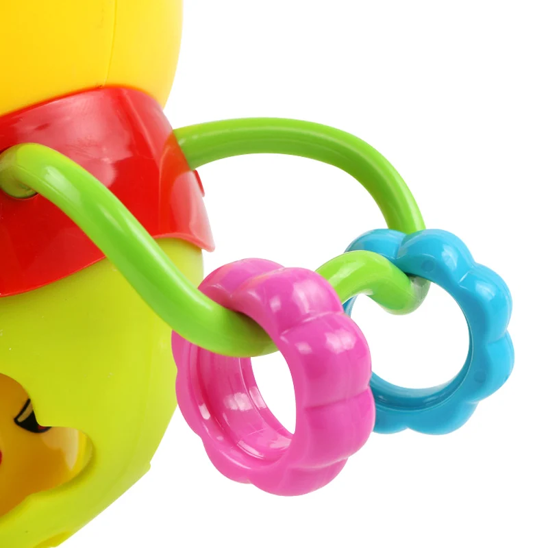 

New 2 Pcs Handbell Chick Rattles Ball Toy Safe Educational Portable for Children Kids