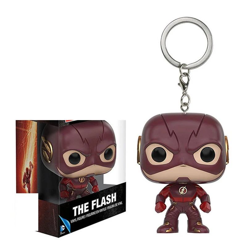 FUNKO Лига Справедливости вспышка чудо женщина Супермен Аквамен Карманный Брелок