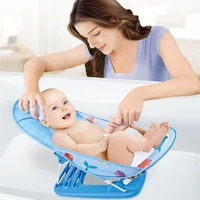 portable baby bath tubbedpad foldable baby shower chairshelf baby shower nets newborn baby bath seat infant bathtub support