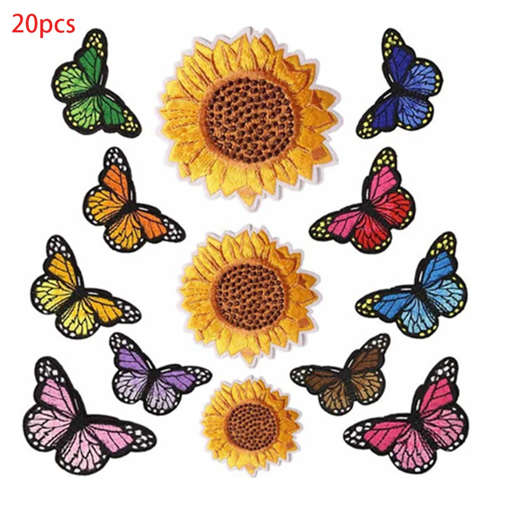 Нашивки с цветами на одежду аппликации для шитья розовые значки патчи утюга