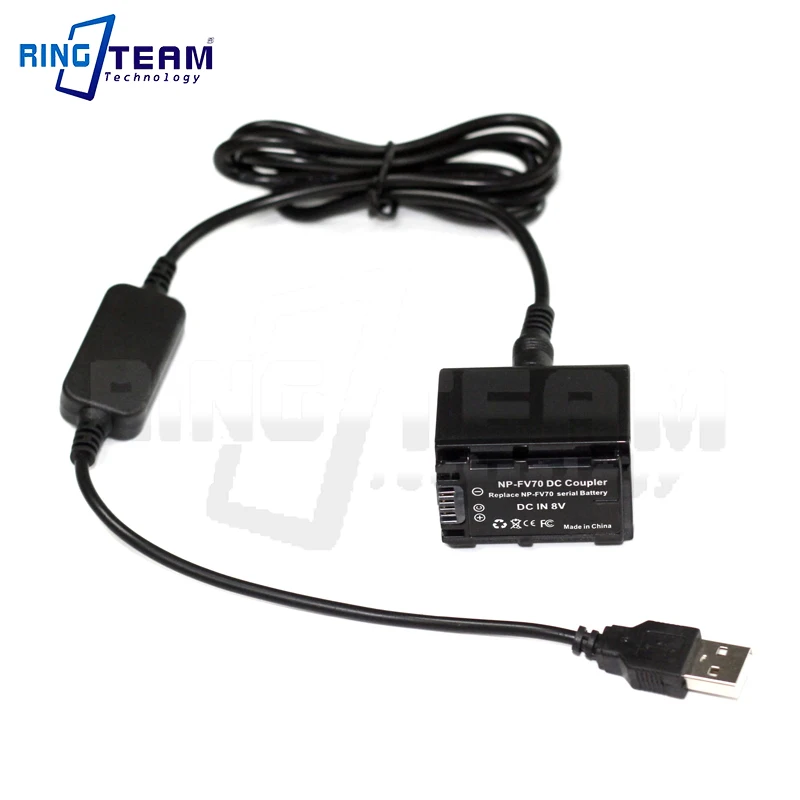 USB к DC 5525 Мужской кабель + искусственная батарея фотооборудованию постоянного