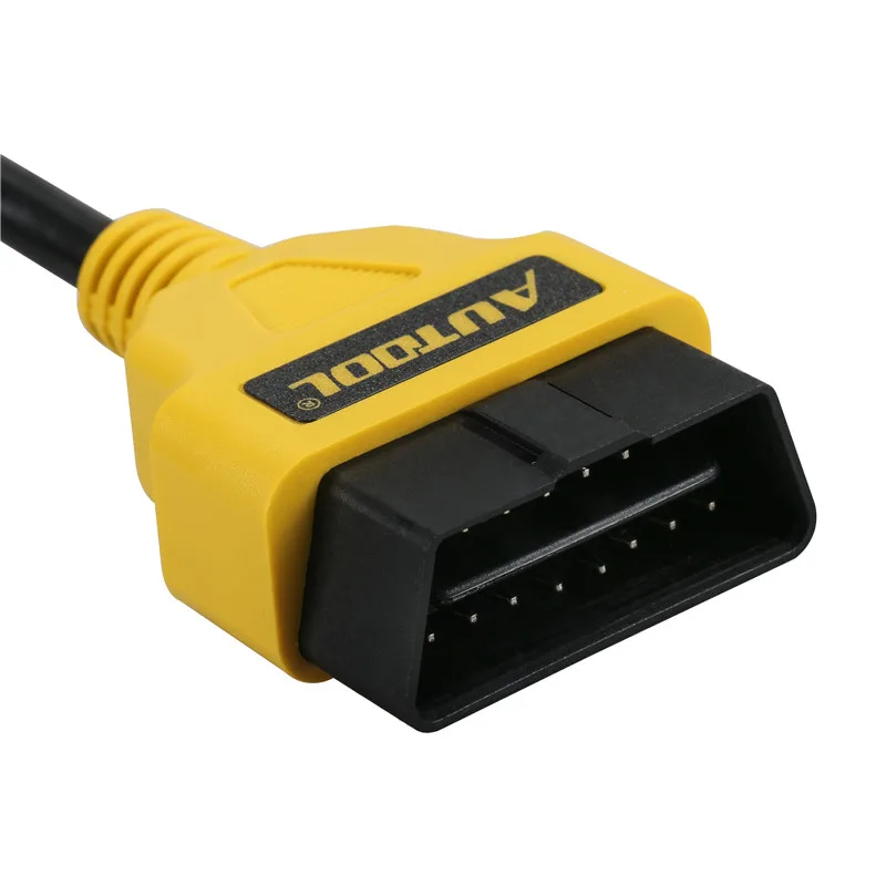 Autool OBD2 16-контактный разъем штекер-гнездо Автомобильный OBD подключение