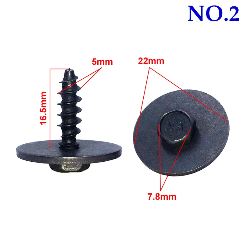 M5 M6 шестигранный винт Универсальный саморезы болты для BMW Audi Honda Toyota Защита
