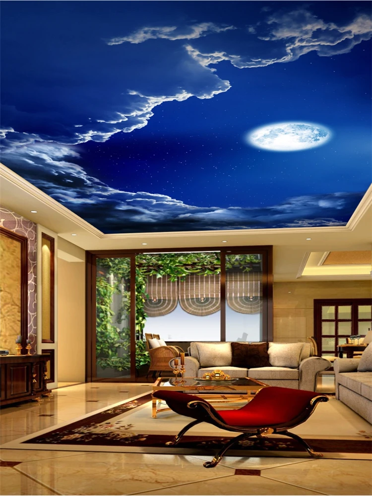 Индивидуальные большие росписи 3d картина стиль романтическое ночное небо яркая