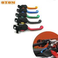 otom cnc motorcycle folding front brake handle motorbike alloy adjustable clutch grip small lever for kayo k6 t6 t4 nc250 cb250