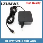 Зарядное устройство LZUMWS для ноутбука, адаптер питания для MacBook, ASUS, ZenBook, lenovo, dell, Xiaomi, air, HP, Sony, максимальная мощность 65 Вт, 60 Вт, 45 Вт