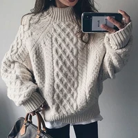 sweater warm thicken women tops autumn winter knitted female pullover jumpers casual fashion korea japan sweater new 2020 plain