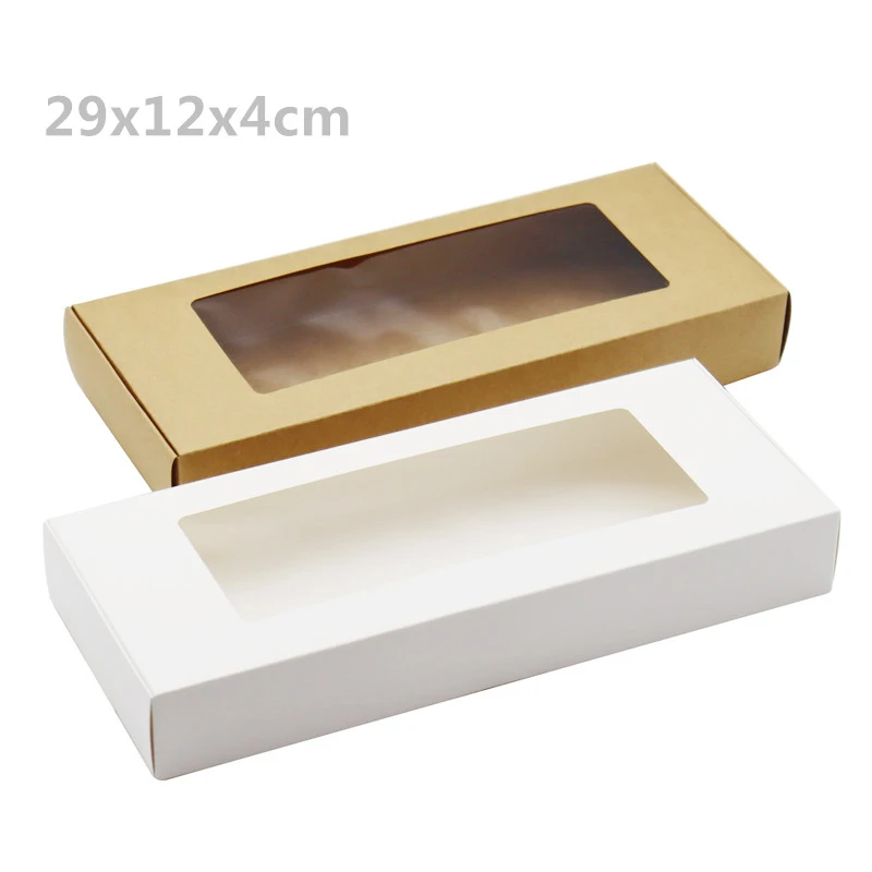 8 шт. 29x12x4 см коричневая бумажная Подарочная коробка косметические длинные пустые