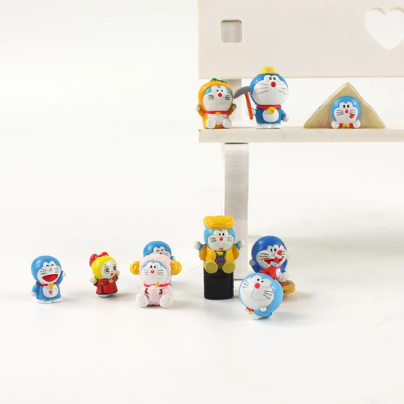 10 шт./компл. 1 5-3 см мини юбка-пачка фигурка Doraemon игрушки PVC Моделя с хорошим спросом