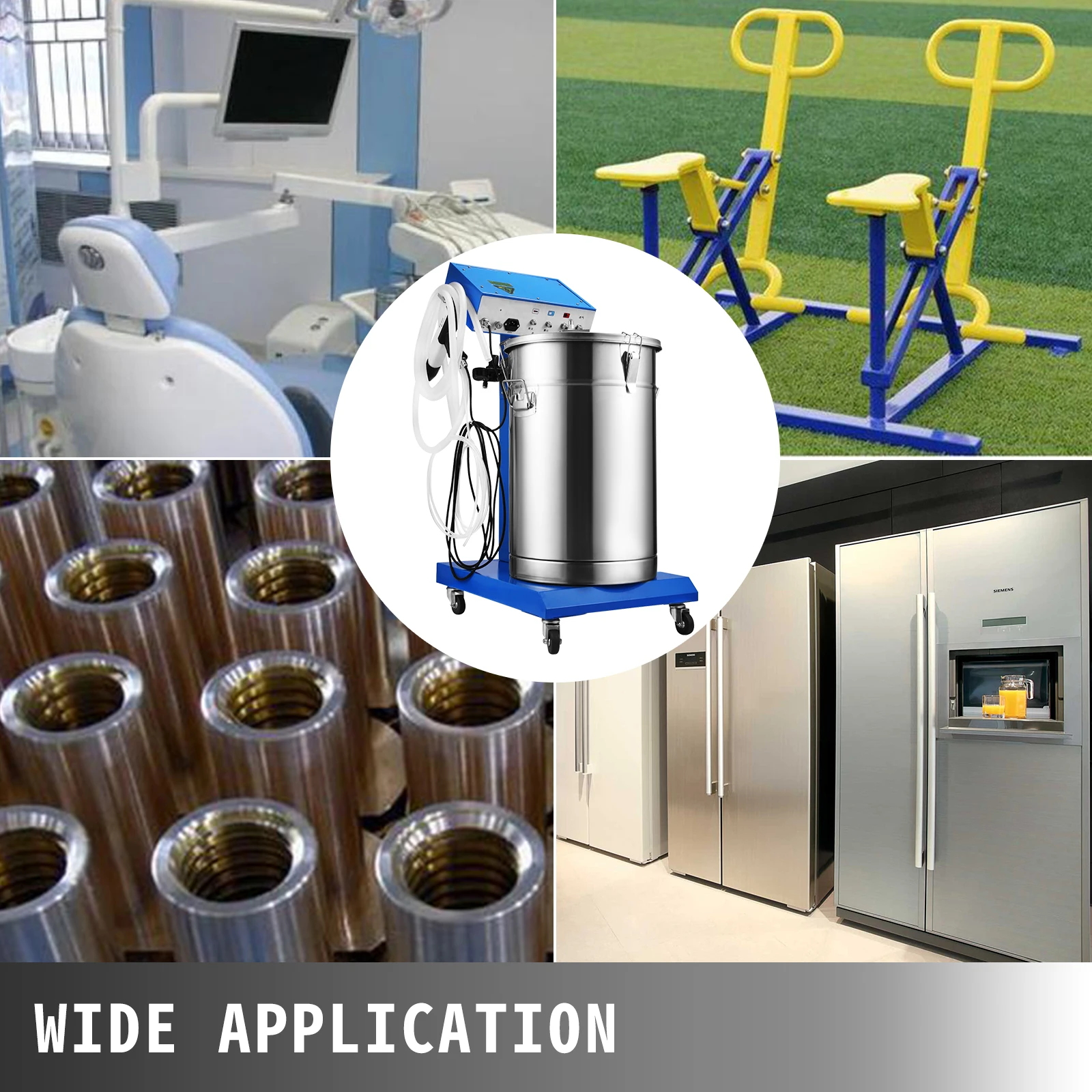 Электростатическая система порошкового покрытия VEVOR с пультом управления и