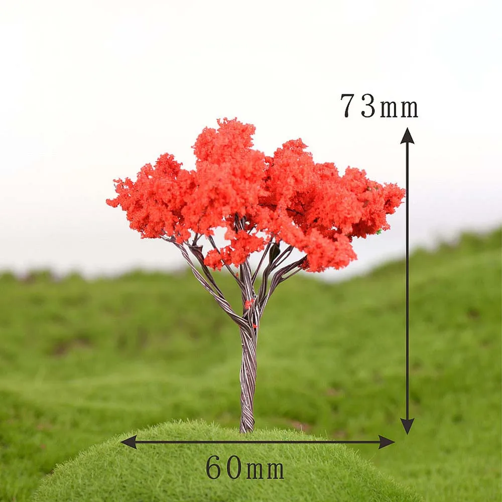 1 шт. имитация деревьев сад микропейзаж миниатюры пластиковые фигурки мини