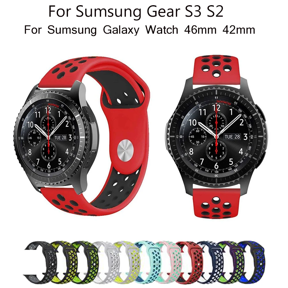Gear S3 для samsung Galaxy watch 46 мм активный 42 gear S 3 frontier sport S2 huawei GT ремешок 22 браслет