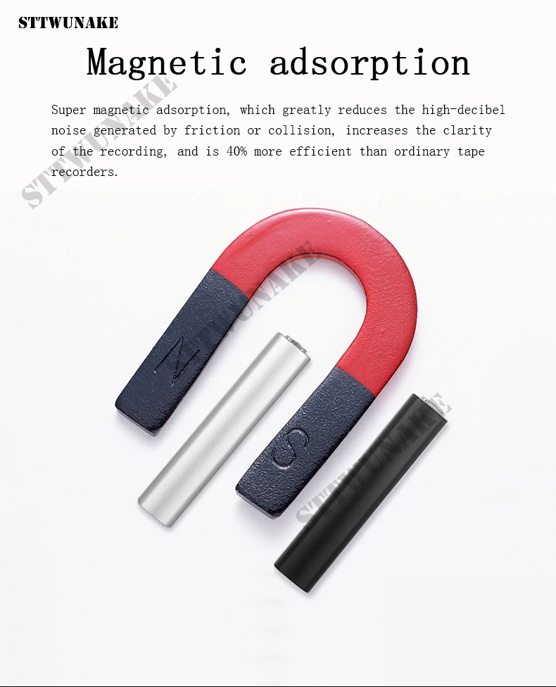 STTWUNAKE диктофон 600 часов записи Магнитный звук диктофон аудио мини usb Профессиональный цифровой микро-накопитель