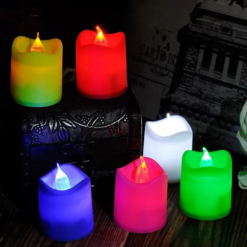 Светодиодный легкий беспламенный светильник для романтических свечей на день