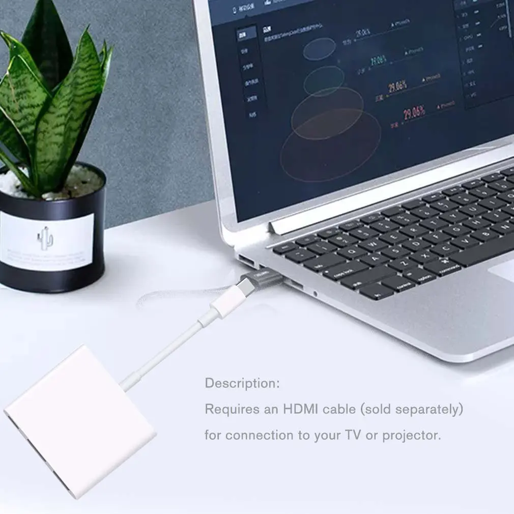 For Apple USB-C Digital AV Multiport Adapter Accessories | Электроника