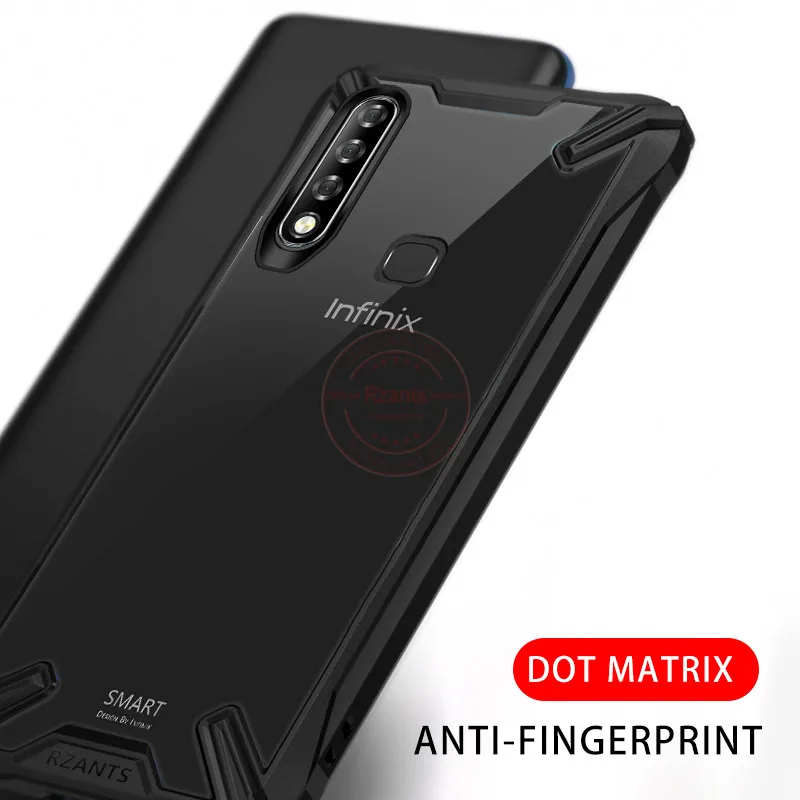 Чехол для телефона Rzants для Infinix Smart 3 Plus/S4, прозрачный жесткий чехол для задней панели, противоударный защитный сверхмощный Тонкий чехол