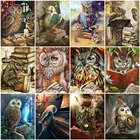 Вышивка крестиком, сова, бриллиантовая мозаичная фигурка животного год, подарок ручной работы