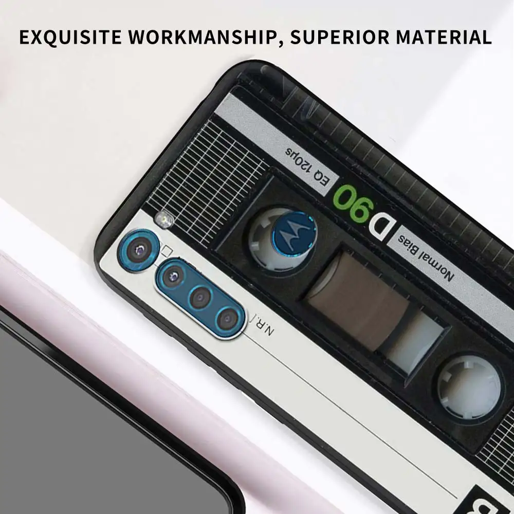 Case for Motorola Moto G9 Play One Fusion Plus G8 Power Lite Soft Cover Hype G Stylus E6s E7 Phone Funda Cassette Music Coque
