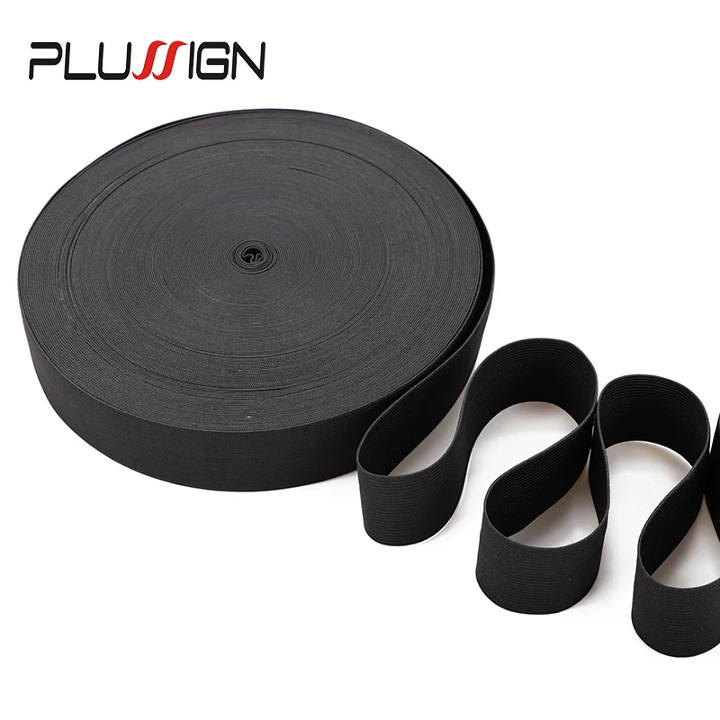Plussign Wig Making Kit 40 Meters 1 Roll Elastic Band For Wigs 1.2Mm Thicker Strong Sewing Hair Weave Accessories Sewing Rubber
