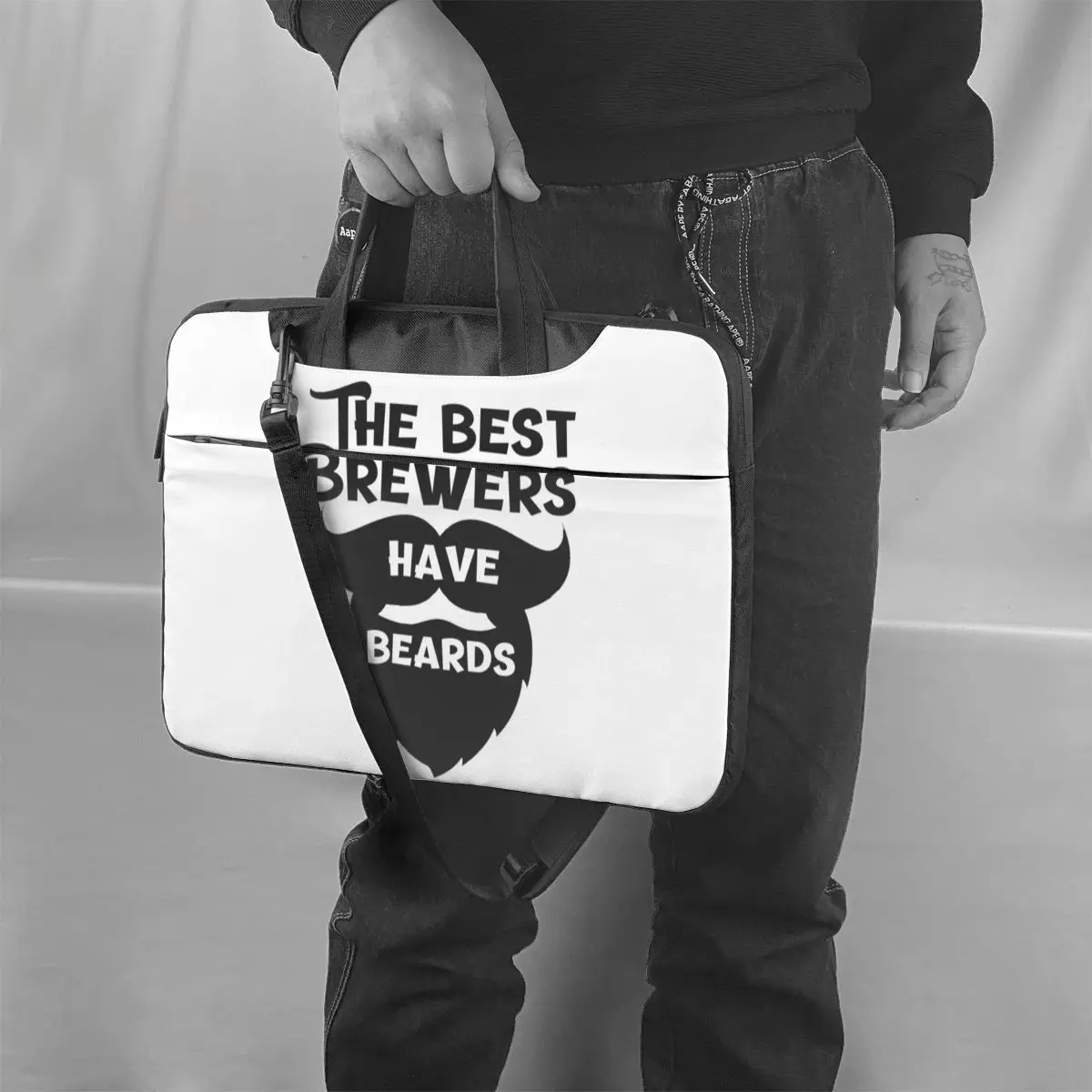 

Craft Beer Laptop Bag Case Carry Soft Computer Bag Bicycle Clutch Laptop Pouch
