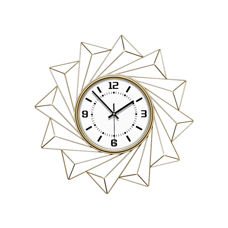 

Vintage Large Wall Clock Metal Nordic Simple Modern Design Wall Clock Oversized Living Room Reloj Mural Home Decor Clocks OO50WC