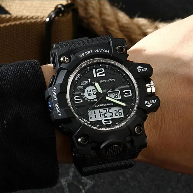 

Fashion Simple Style Men'S Military Sports Watch LED Digital Watch Waterproof Men'S Watch