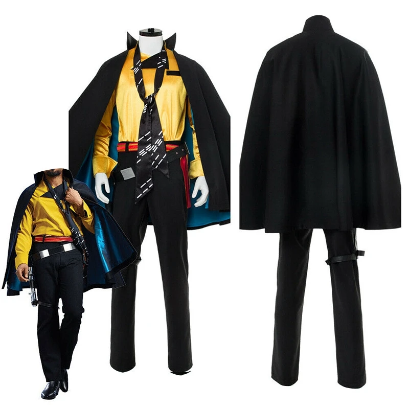 

CosDaddy Captain Lando Calrissian Cosplay Costume Uniform Men Costume Outift Full Set