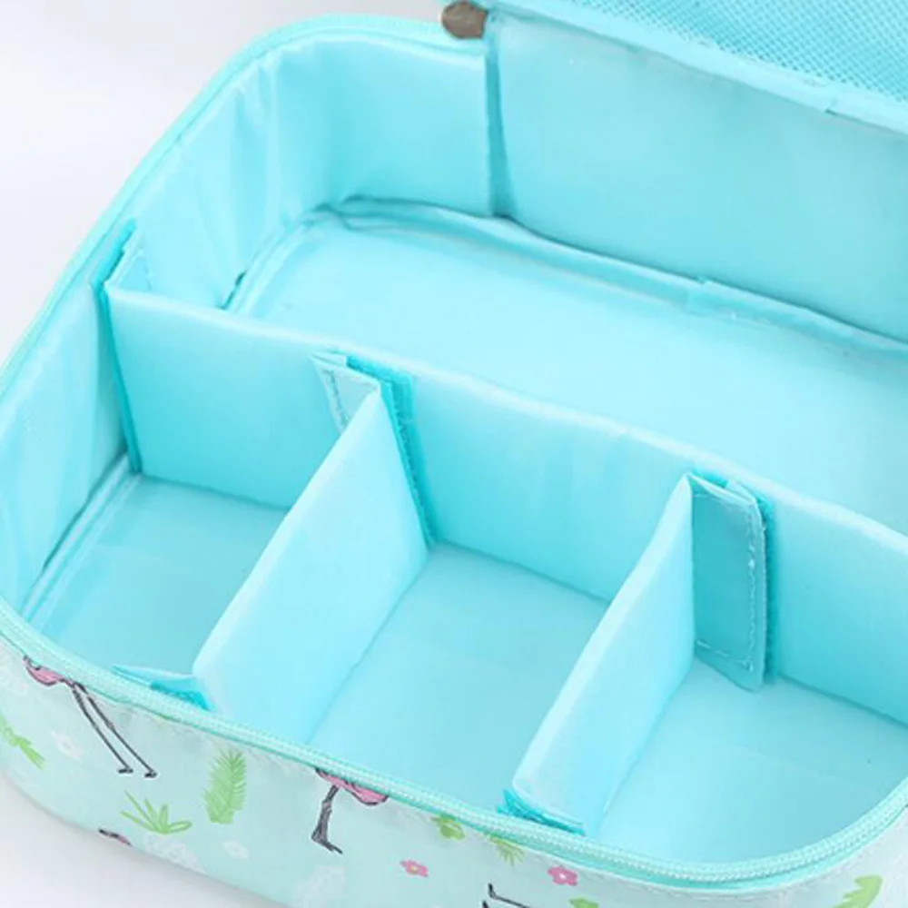 

Korean Large Capacity Compartments Cosmetic Bag Portable Women Makeup Bags Beauty Storage Cases Ladies Travel Make Up Organizers