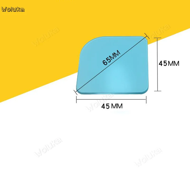Автомобильное зеркало заднего вида маленькое круглое синее в форме веера для
