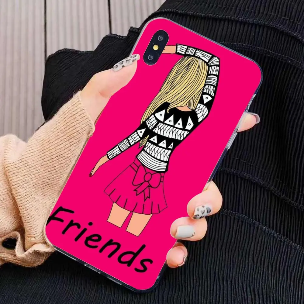 For Samsung Galaxy A10 A30 A40 A50 A60 A70 S6 Active Note 10 Plus Edge M30 Best Friends BFF Matching Online Silicone Phone Case |