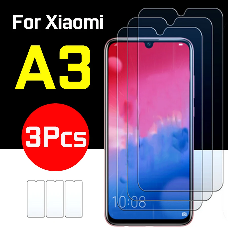 3 шт. чехол mi A3 для Xiao A 3A CC9e Ksio Xioa Xao Xia защитное стекло из закаленного стекла |