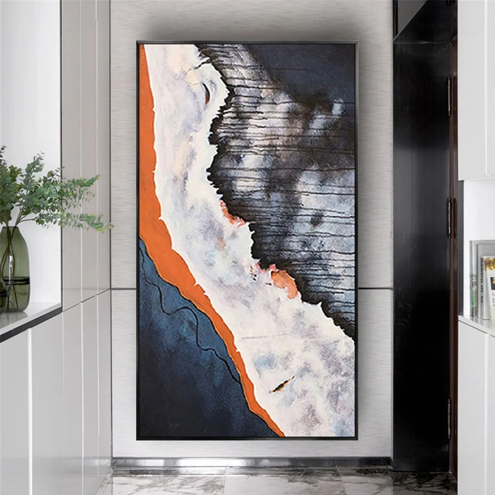 

abstract oil painting large size Hand Painted Modern Colorful tKnife Oil Painting on Canvas Picture For Living Room Home Decor