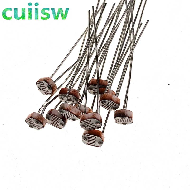 Фоторезистор фоторезистор 5 мм GL5528 20 шт.|5mm|20pcspcs |