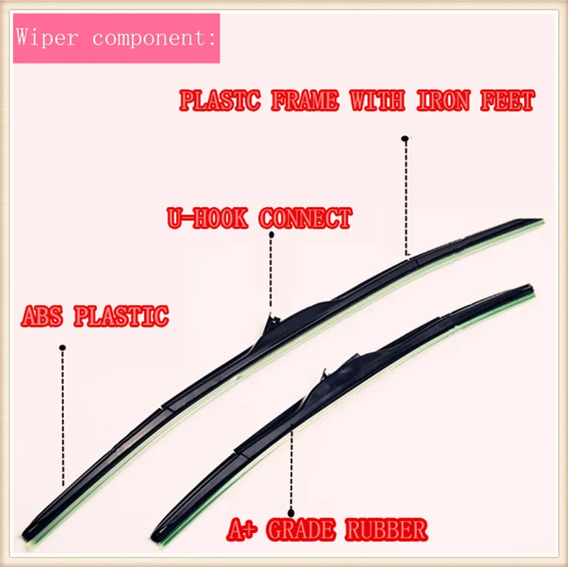 Автомобильный стеклоочиститель с мягким натуральным каучуком для Suzuki Jimny Ignis Liana